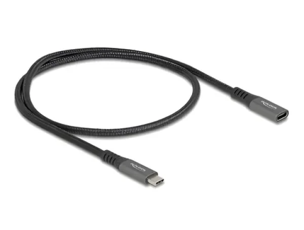 Delock USB-C 0,5m černá / Kabel / USB 3.2 Gen 2 10 Gbps / USB-C (M) - USB-C (M) / PD 100W / 4K 60Hz (80021)