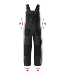 Ranger pracovní kalhoty s laclem pánské ebony gray 48/50