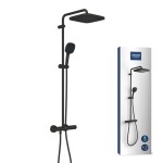 GROHE - Vitalio Comfort Sprchový set s termostatem, 25x25 cm, 2 proudy, matná černá 266962431
