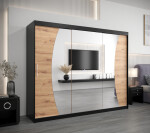 Šatní skříň Abi W0 Barva korpusu: Dub Sonoma, Rozměry: 200 cm, Dveře: Dub sonoma