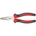 Knipex 26 26 200 T Půlkulaté kleště s břity VDE s připevňovacím okem 200mm / úzké ploché kleště /40° / délka čelistí:73m (26 26 200 T)