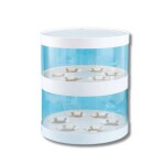 Cake Star Cake Star Plastový kulatý box na cupcakes nebo dort bílý 2 patra (na 12 ks)