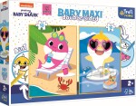 TREFL Oboustranné Baby Shark BABY MAXI 2x10 dílků