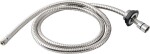 SAPHO - Sprchová průchodka na okraj vany včetně hadice F1/2"-M3/8", kulatá, chrom 1205-04