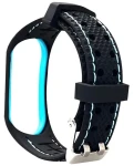 Beline Sport Strap pro Xiaomi Mi Band 7 černo-modrá / Náhradní silikonový řemínek