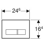 Geberit ovládací tlačítko SIGMA50 nerez/bez okolní výplně (pro obklad) 115.788.00.1
