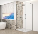 GELCO - TRINITY CHROM čtvercový kout 900x900 levý, čiré sklo, GT5690-90CL-CH GT5690-90CL-CH