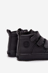 Zateplené boty sneakers pro děti na suchý zip Big Star SS374070 Černé 30