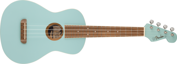 Fender Avalon Tenor Ukulele Walnut Fingerboard - Daphne Blue