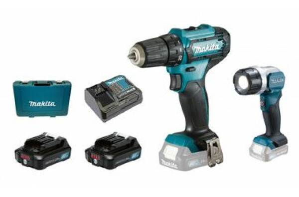 Makita DF333DSAL1 / Aku vrtací šroubovák / Li-ion / 12V / 1.700 ot-min / 2x 2.0 Ah (DF333DSAL1)