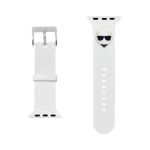 Karl Lagerfeld Choupette Head Řemínek pro Apple Watch 38 40mm bílá (3666339033699)