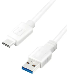 LogiLink USB-A - USB-C bílá / Kabel USB-C / USB-A (M) - USB-C (M) / 2 m / USB 3.2 Gen 1 / 5 Gbit/s (CU0176)