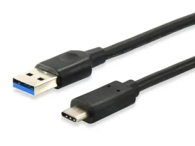 Equip černá / Kabel / USB-A - USB-C / USB 3.2 Gen 1 / 5 Gbit/s / 3A / 0,5 m (128345)