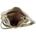 Stylová dámská koženková crossbody kabelka Folomija new, krémová