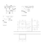 VILLEROY & BOCH - Architectura Skříňka s umyvadlem, 55x47x42 cm, 1 zásuvka, CeramicPlus, Nordic Oak 4A8760R1SVJ