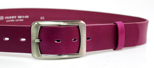 PENNY BELTS 16253 Dámský kožený opasek fuchsiový 95cm