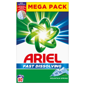 Ariel Washing Powder 4.4kg 80Washes, Mountain Spring