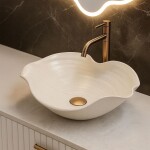 REA - Keramické umyvadlo na desku HM-02 Handmade ART REA-U6329