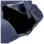 Módní dámská koženková kabelka na rameno Marixa, tmavě modrá