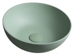 SAPHO - FORMIGO betonové umyvadlo na desku, Ø 39cm, zelená mat FG323