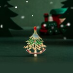 Vánoční brož Swarovski Elements Fionnita - vánoční stromeček, Barevná/více barev