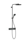 HANSGROHE - Pulsify S Sprchový set s termostatem, průměr 26 cm, 3 proudy, EcoSmart, kartáčovaný černý chrom 24221340