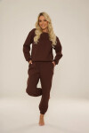 Dámská tepláková souprava 812 Indigo Tmavě hnědá čokoláda - De Lafense čokoládová M