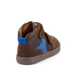 Chlapecké celoroční kožené kotníkové barefoot boty LOOP HIGH-TOPS BROWN Froddo G2110157-1 - 28