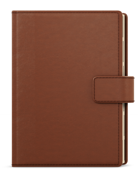 Týdenní diář 2026 Baloušek A5 Oskar - Elite hnědá