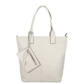 Elegantní shopper kabelka na rameno Darcia, béžová
