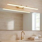 Koupelnové nástěnné LED svítidlo APP1874-1W 80cm GOLD OSW-66029