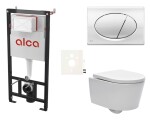 Cenově zvýhodněný závěsný WC set Alca do lehkých stěn / předstěnová montáž + WC SAT Brevis SIKOASW2 SIKOASW2