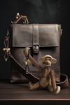 Kay Bojesen Dřevěná klíčenka Monkey Silver, černá barva, dřevo