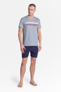 Pyžamo Lark 38870-90X Šedomodrá - Henderson XXL
