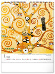 Nástěnný kalendář 2026 NOTIQUE - Gustav Klimt, 30 x 34 cm