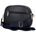Trendy dámská koženková crossbody kabelka Glafira, tmavě modrá
