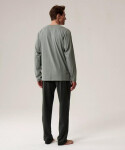 Pyžamo Atlantic NMP-392 long/r S-2XL pánské zeleno-khaki XXL