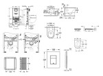 GROHE - Rapid SLX Set předstěnové instalace, klozetu, sedátka SoftClose a tlačítka Skate Cosmopolitan, alpská bílá SANI11BB3113