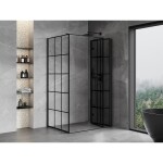 MEXEN/S - Mist-F sprchový kout skládací dveře pravá 110 x 90, černá kratka, černá 8A6T-110-090-70-77-P
