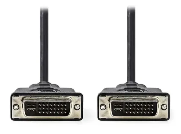 Nedis DVI-I propojovací kabel černý / Kabel / 24+5 pin (M) - 24+5 pin (M) / 2 m (CCGP32050BK20)