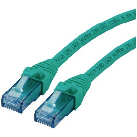 Roline 21.15.2739 RJ45 síťové kabely, propojovací kabely CAT 6A U/UTP 20.00 m zelená nestíněný, bez halogenů, samozhášecí 1 ks
