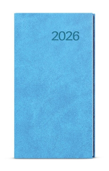 Týdenní diář 2026 Jakub Vivella kapesní světle modrá