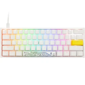 Ducky One 2 Pro Mini Kailh Brown bílá / herní klávesnice / podsvícená / mechanická / drátová USB-C / US (DKON2061ST-KUSPDWWTK2)