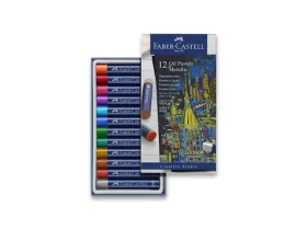 FABER-CASTELL Pastely olejové metalické / papírová krabička / 12 ks (127014)