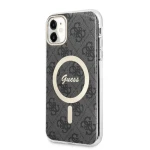 Pouzdro Guess 4G IML MagSafe iPhone 11 černé