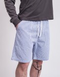 Service Works Seersucker Chef Shorts NAVY STRIPE M