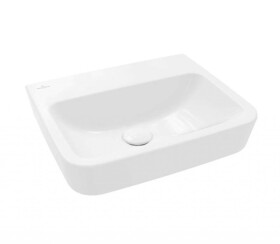VILLEROY & BOCH - O.novo Umývátko na desku, 45x37 cm, bez přepadu, bez otvoru pro baterii, CeramicPlus, alpská bílá 43444FR1