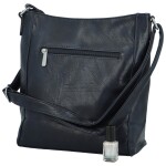 Stylová dámská koženková crossbody kabelka Samer, tmavě modrá