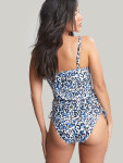 Dámská horní díl plavek Serengeti Balcony Tankini SW1651Modro-černo-bílá - Panache modrá-mix barev 85E