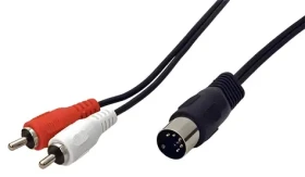 OEM audio kabel DIN 5pin - 2x cinch / Audio kabel / 1,5 m (11.92.4317)